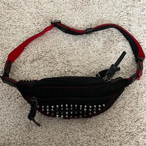Louboutin Waistband Bag with Spikes